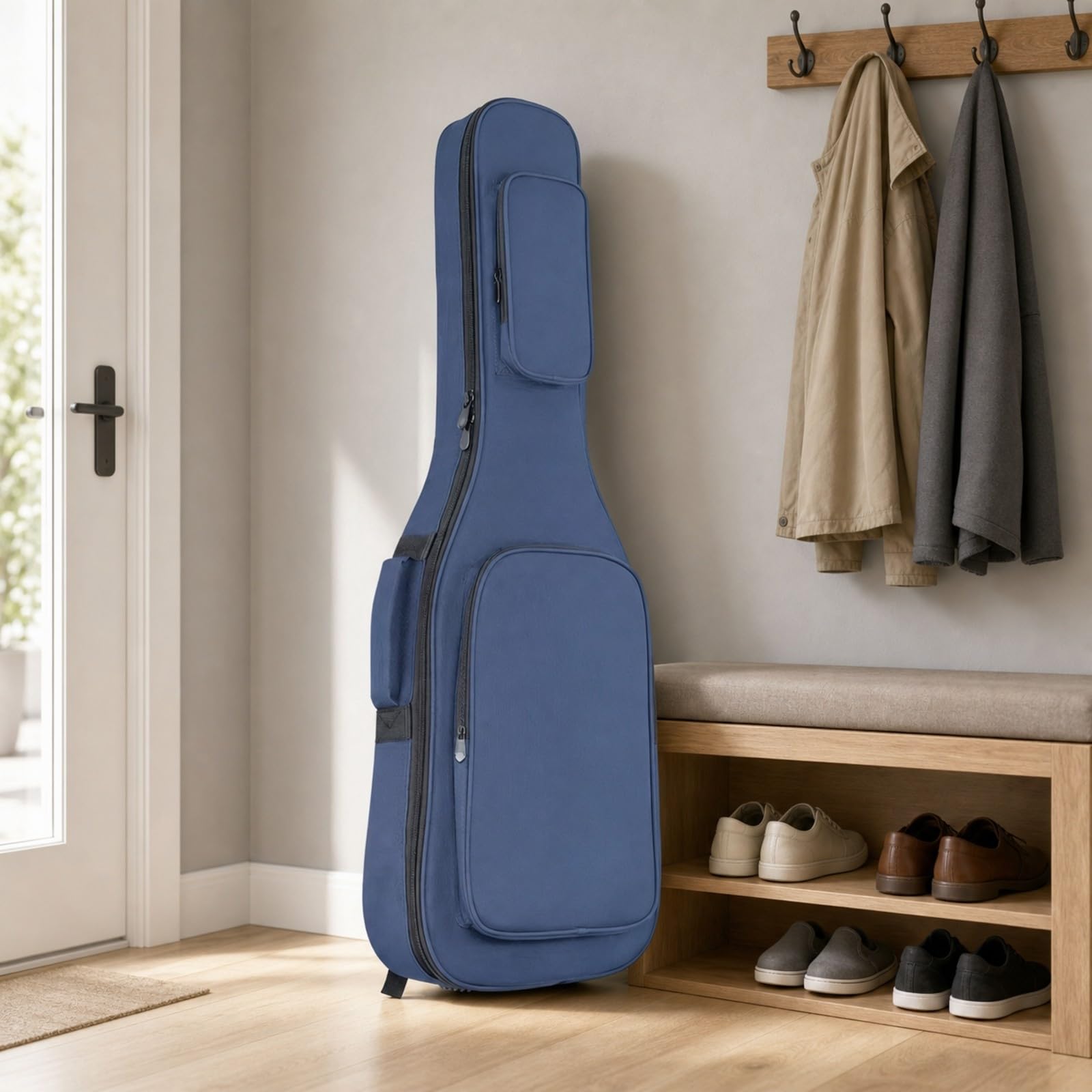 Gralara Weich Gitarren-Gitarrentasche mit | 15mm dicke Polsterung, E-Gitarren-Tasche, stoßfest, Gitarrentasche mit Halsauflage, für Proberaum, Aufnahmeort, Gitarristen,
