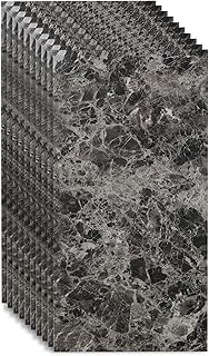 Sponsored Ad – 60x30cm Peel and Stick Backsplash Tiles, 10PCS Self Adhesive Tile Sticker Vinyl Flooring Marble Waterproof ...