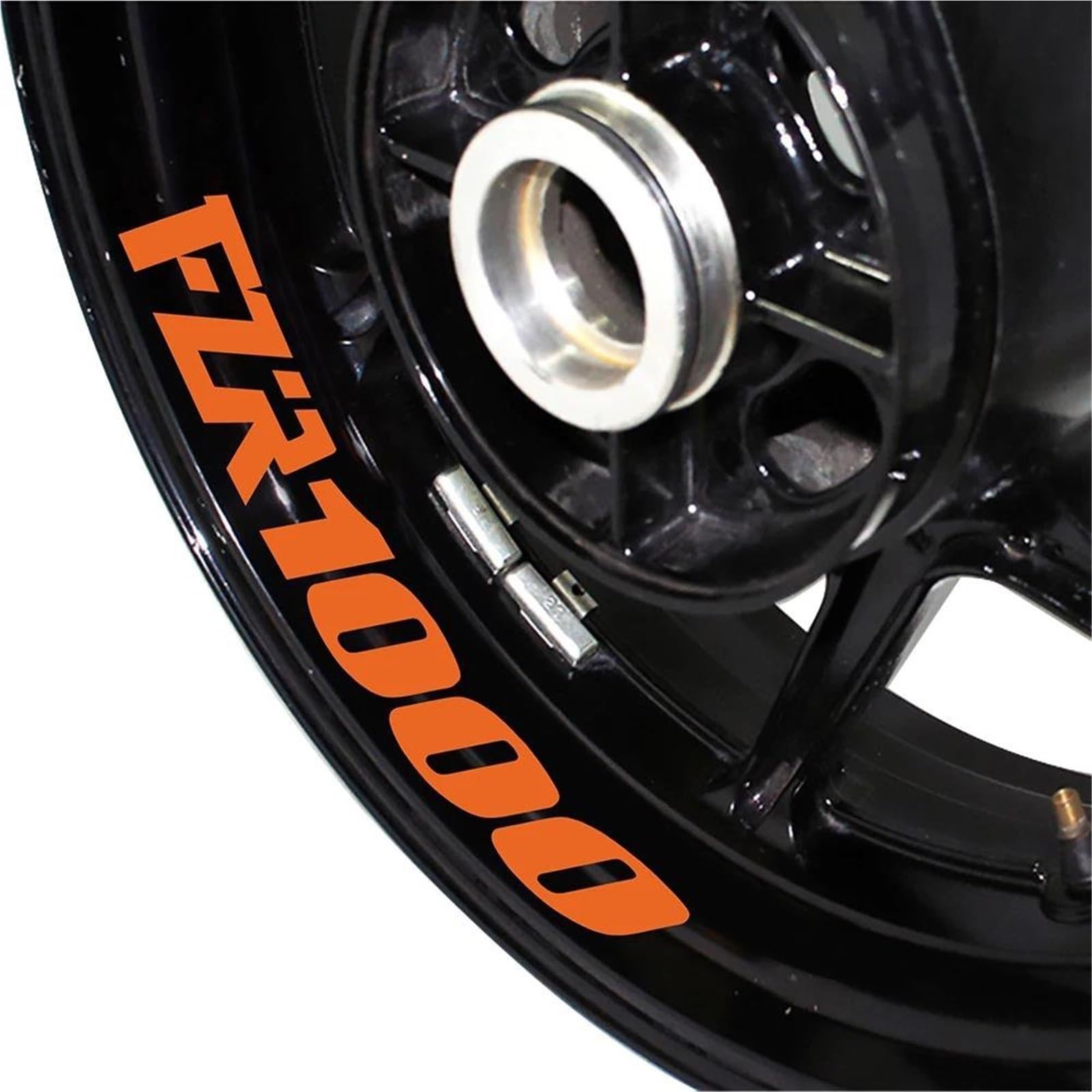 Motorcycle Reflective Wheel Stickers Rims Waterproof Decals for Yamaha FZR1000 Fzr 1000 Motorbike(Color4)