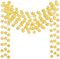 TTSAM 6-Pack Gold Glitter Star Paper Garlands 50 Ft Twinkle Bunting for Christmas Birthday Wedding Baby Shower Reusable Party Decor