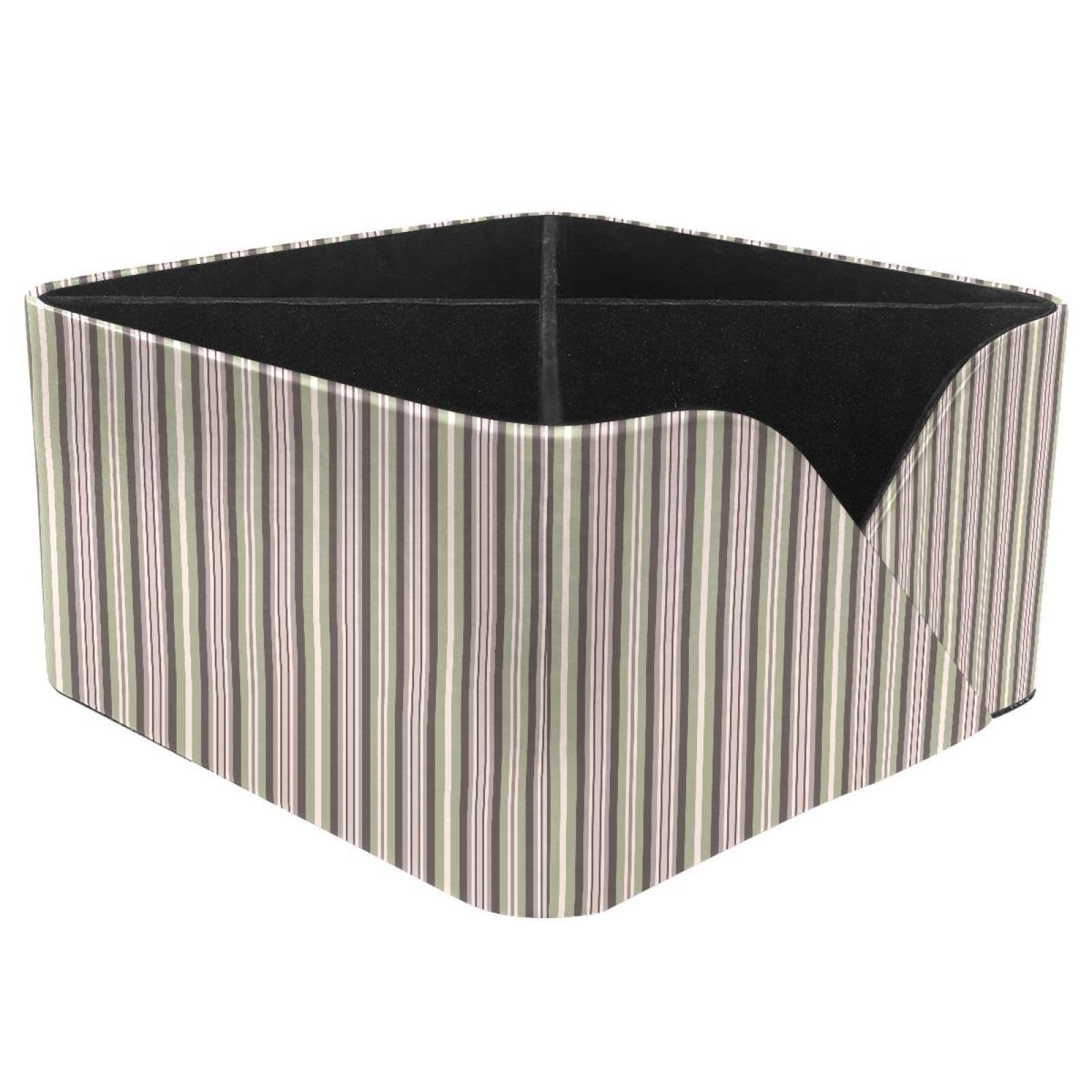 KengjuTesu Classic Stripes Seamless Pattern Desktop Organizer Pen Holder, Rectangular Pencil Cup for Office, Study and Makeup Stations