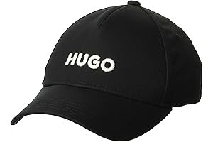 HUGO Men's Big Logo Cotton Baseball Hat: Elevate Your Casual