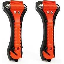 BFXM Car Window Breaker Hammer and Seat Belt Cutter 2-in-1, Car Accessories, Emergency Escape Tool, Safety Glass Breaker, Automotive Safety Essentials, Truck Accessories, 2 Packs