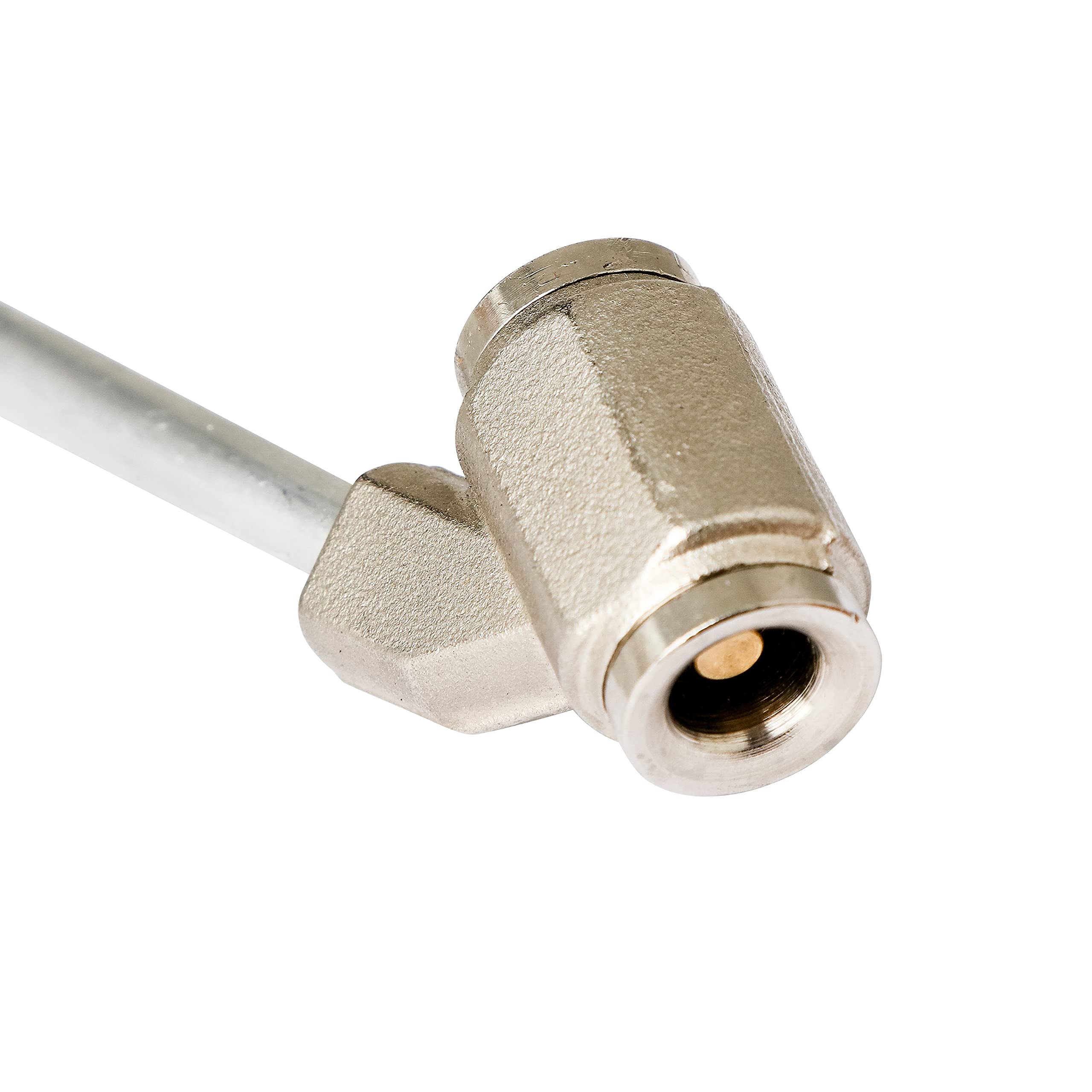ABAC Gonfleur Pneu PRO - Homologué CEE - Manomètre 80 mm - Connecteur Double Valve pour Camions et Autobus - Tuyau 1.5 m - Usage Professionnel - Poids : 0.86 kg