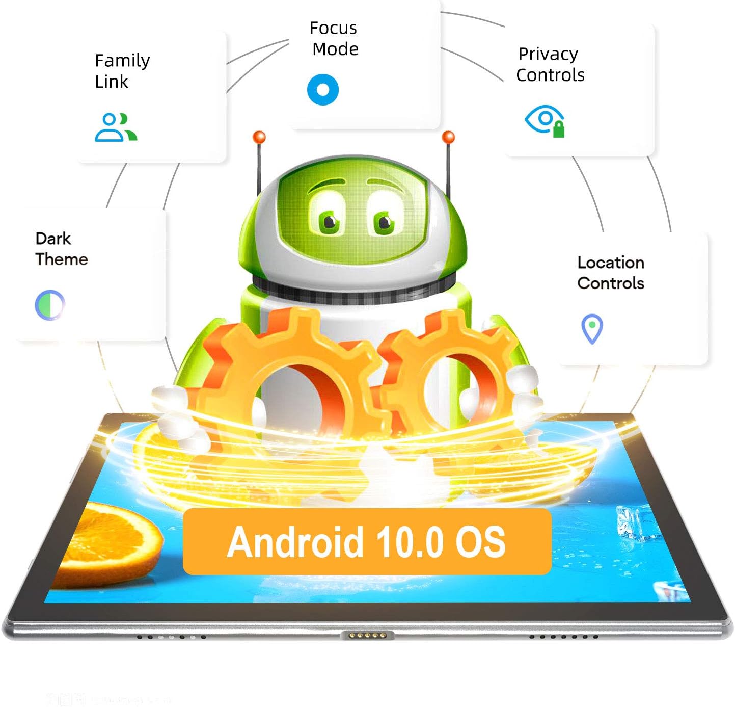 Grеаtеѕt Prоduсt Tablet 10 Inch, Winnovo P20, Android 10.0, Octa Core Processor, 3GB RAM, 64GB ROM, 13MP Rear Camera, 19201200 FHD IPS Display, Dual WiFi, Type-C, GPS, Support Keyboard, Brushed Metal Shell, Grey