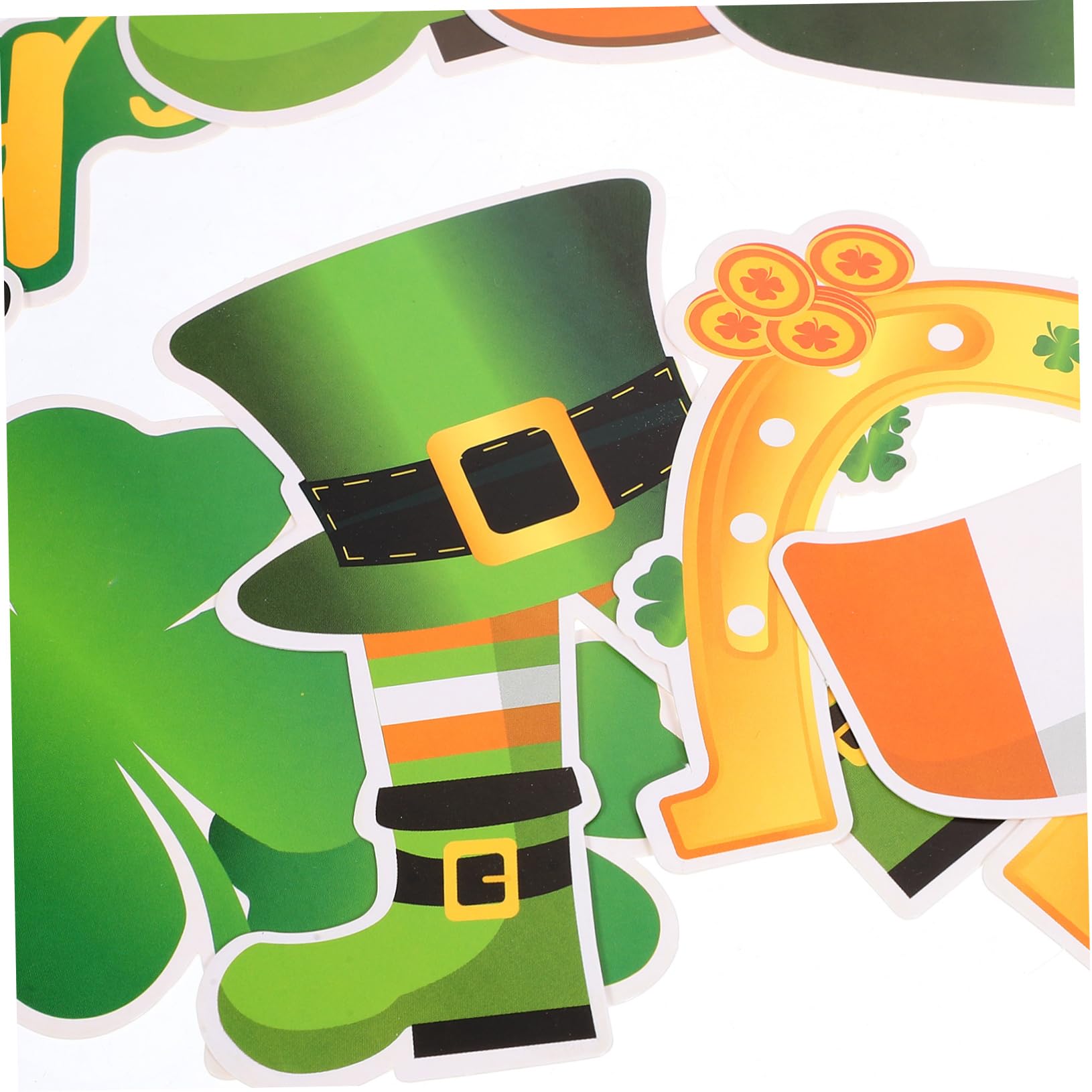MAGICLULU 5 Sets Foto Requisiten Dekoration Für Den Stand Party Fotografie Zubehör St Patrick's Day DIY Requisite DIY Foto Requisite St Patrick's Day Selfie Foto Requisite