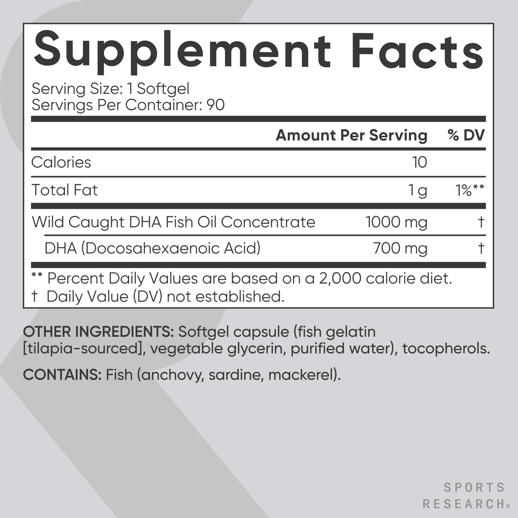 Sports Research® Omega-3 DHA 700mg, 90 Softgels — Amazon image 5