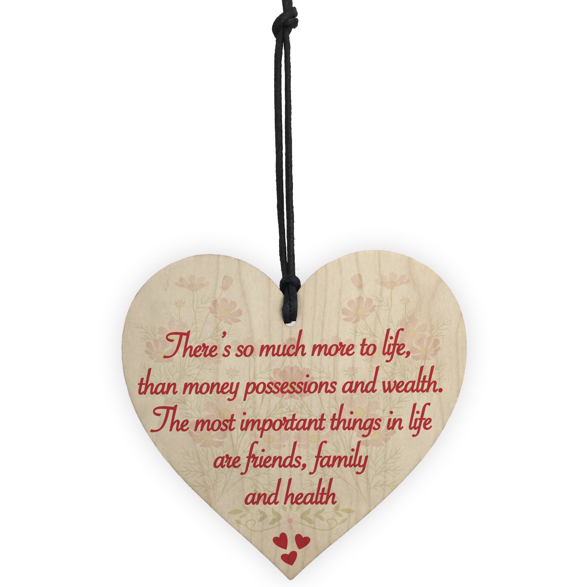 Red Ocean More To Life Inspiration Motivational Friendship Family Hanging Plaque Best Friends Sign