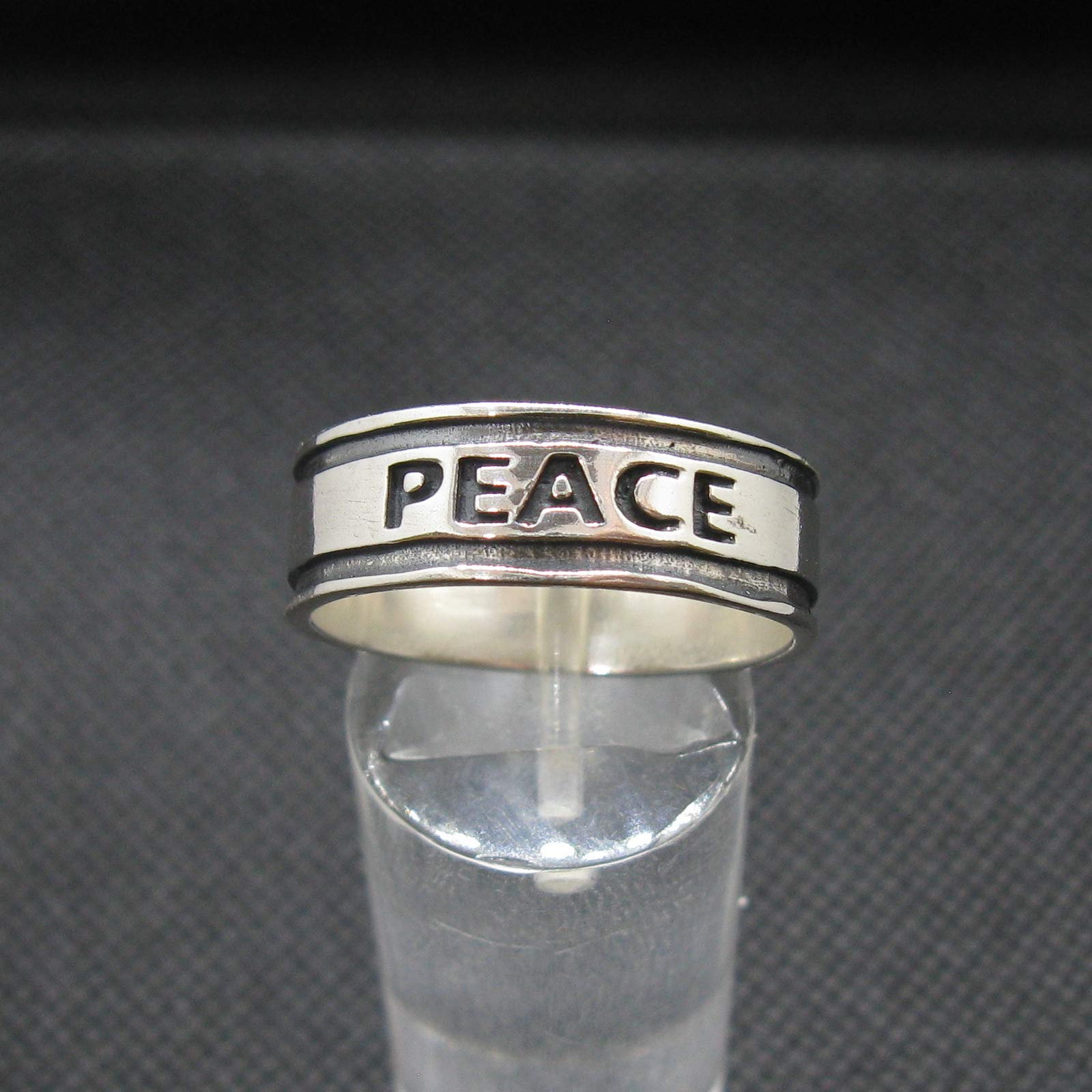 Anillo Plata De Ley Sólido 925 Peace R002008 Empress