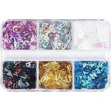 English Letters Glitter Sequins Flakes Resin UV Epoxy Mold Fillings Nail Decor
