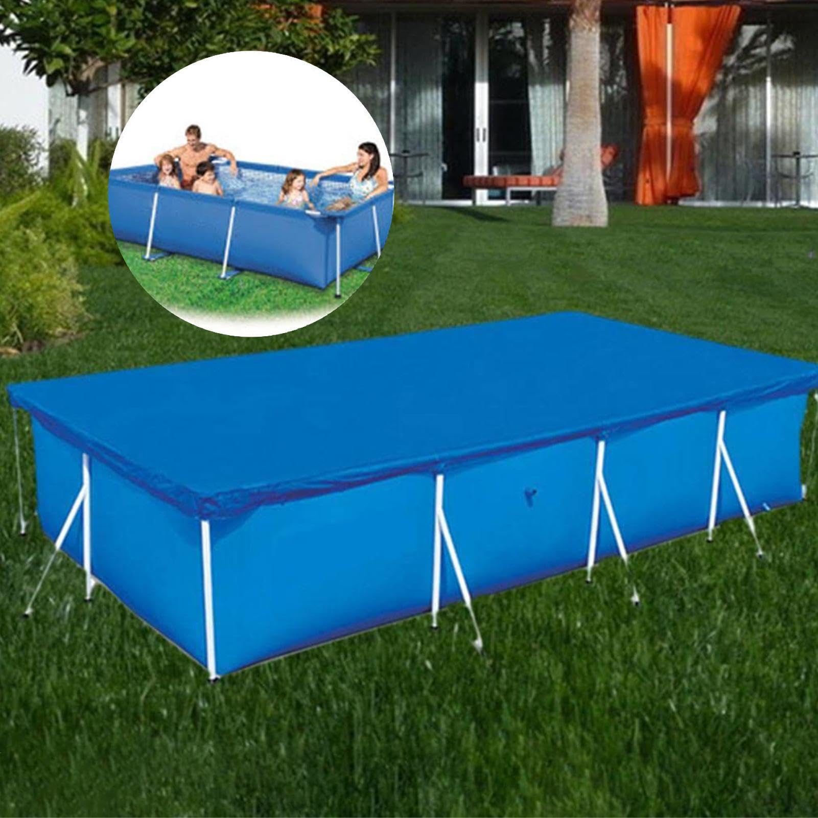 Pokrywa na Basen 396x213 cm Wzmocniona Pyłoszczelna