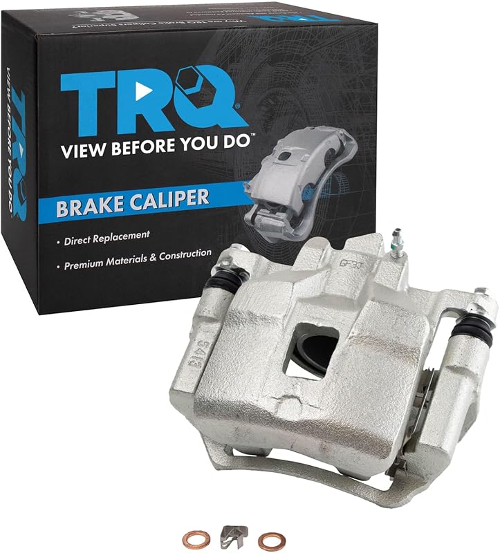 Pinça de freio dianteira esquerda TRQ com suporte para Chevrolet Prizm e Toyota Corolla 1998–2002