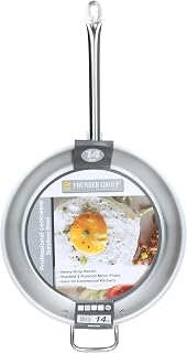 Thunder Group SLSFP4014 14" Frying Saute Skillet Pan with Encapsulated Base for Restaurant Diner Cafeteria | Oven Inductio Price In India