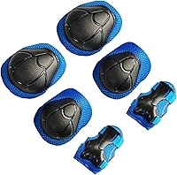 Vista 9 de Rodilleras para niños/jóvenes, coderas, muñequeras, equipo de protección para patines de ruedas, ciclismo, BMX, bicicleta, patinaje, patinaje