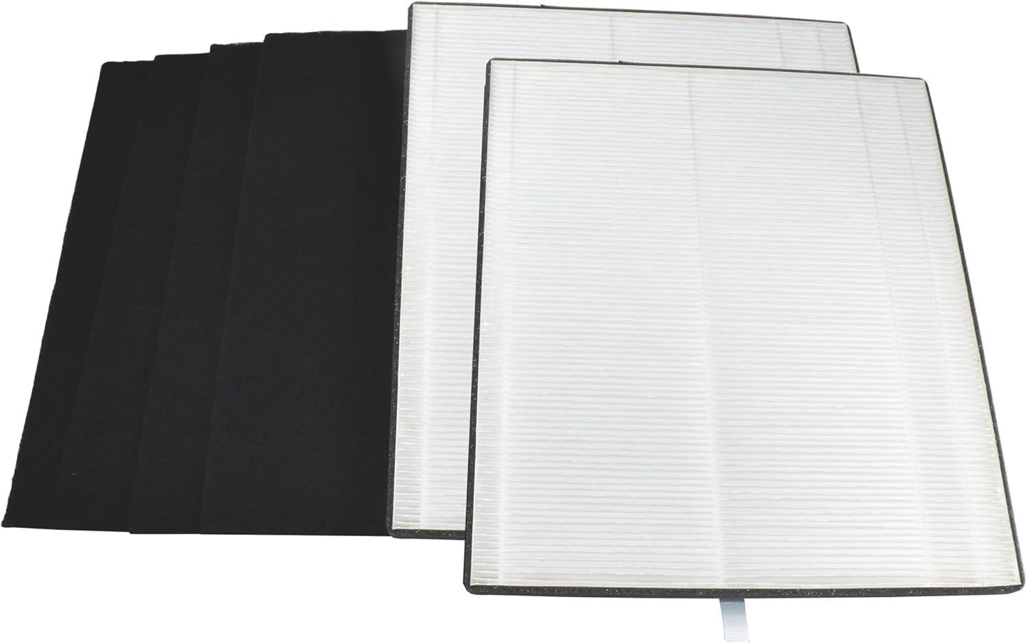 HQRP MD1-0022 Filter Kit compatible with Vornado MD1-0023, AC300, AC350, AC500, AC550, PCO200, PCO300, PCO375DC, PCO500, PCO575DC Air Purifiers (2 HEPA + 4x Carbon Pre Filters)