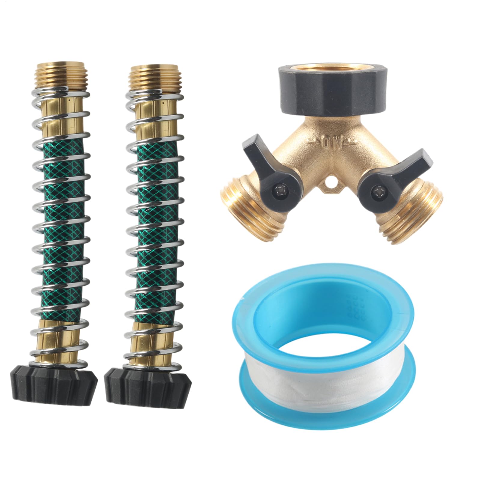 Répartiteur de tuyau d'eau de jardin filetage 19 mm et raccord rapide anti-pliure