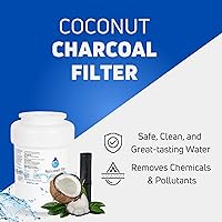 Vista 4 de Paquete de 6 filtros de agua de repuesto para refrigerador General Electric PSHS6MGZBESS - Compatible con cartucho de filtro de agua