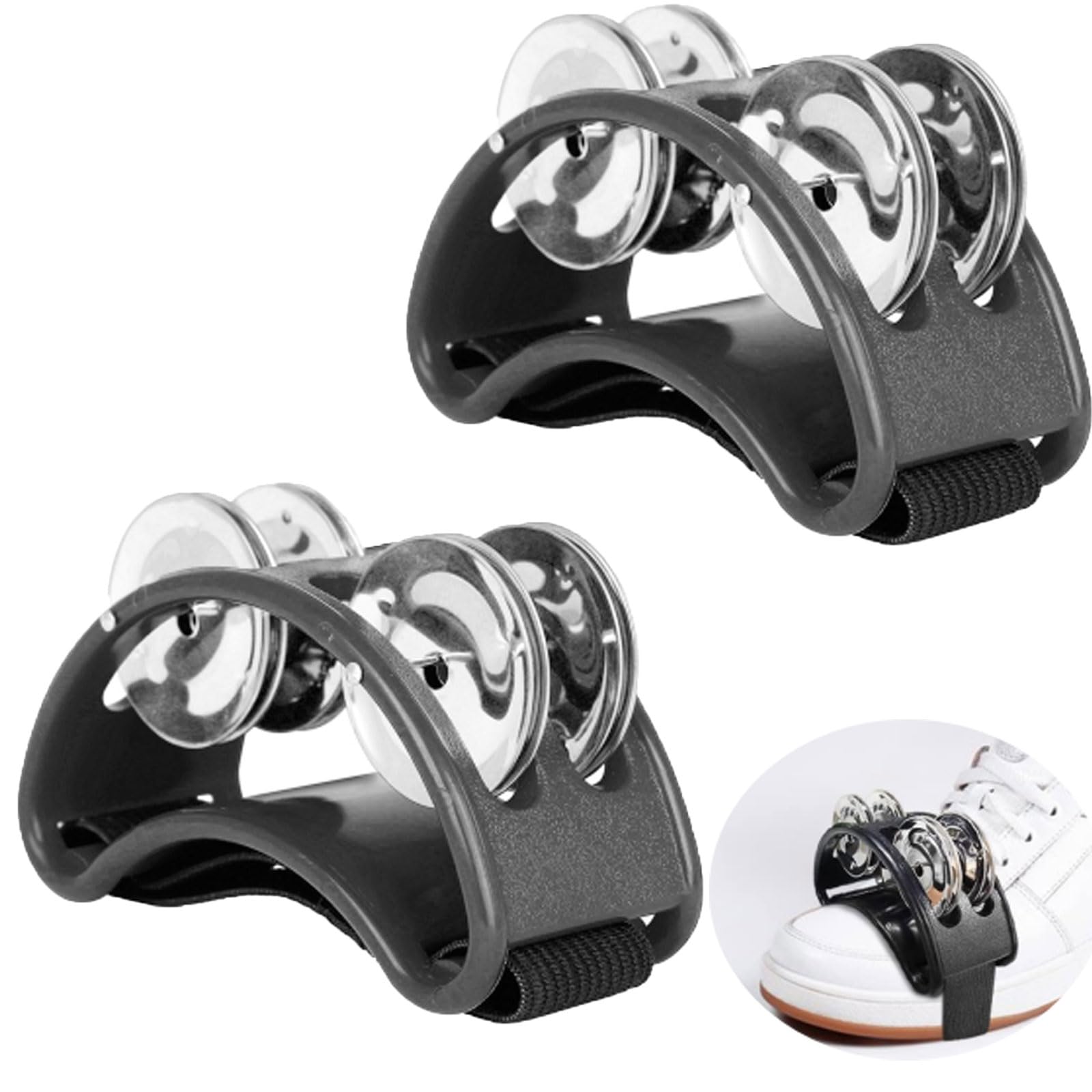 Foot Tambourine, Foot Shaker, Foot Drum, Percussion Musical Instrument