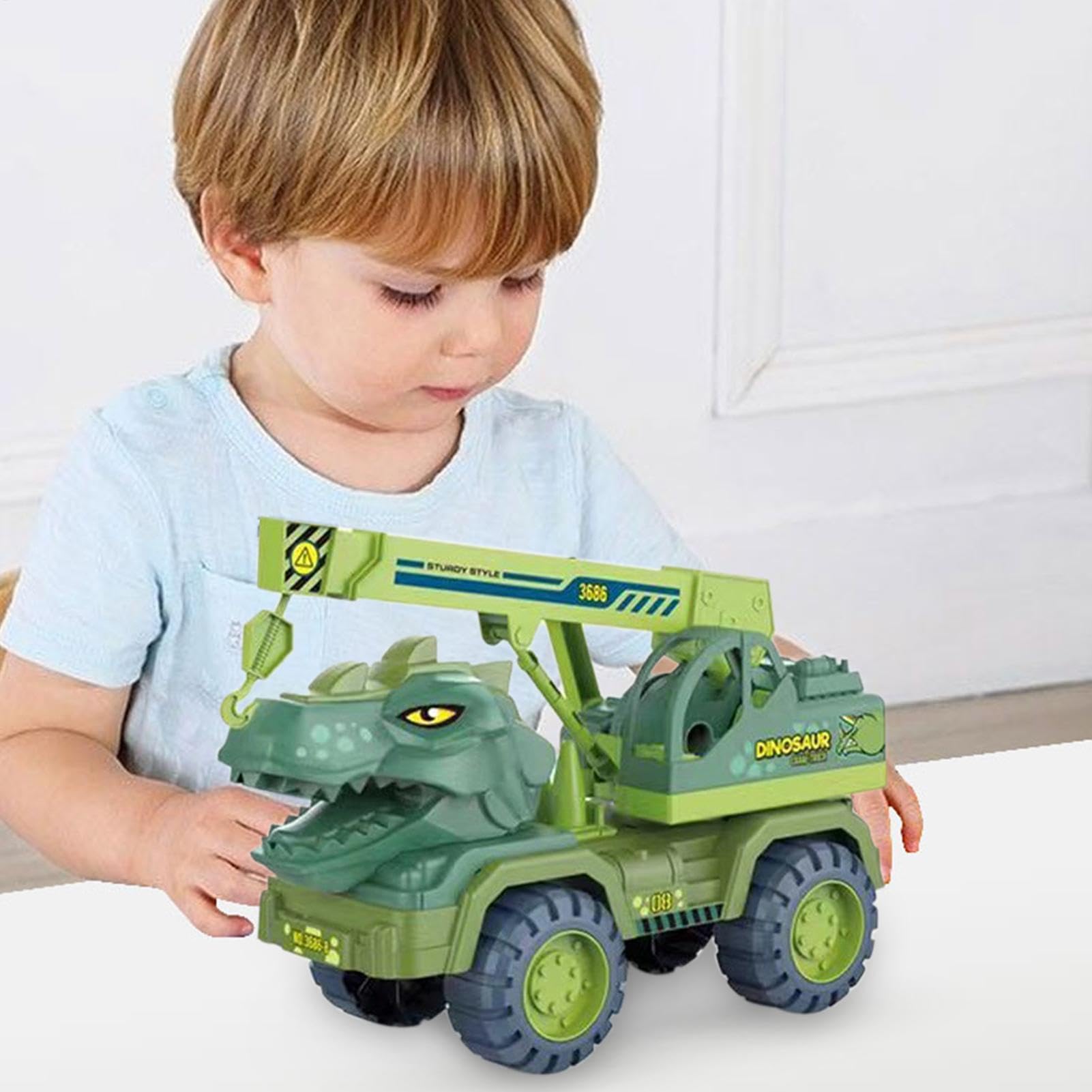 Ciężarówka do przewozu dinozaurów, pojazd inżynieryjny dinozaurów