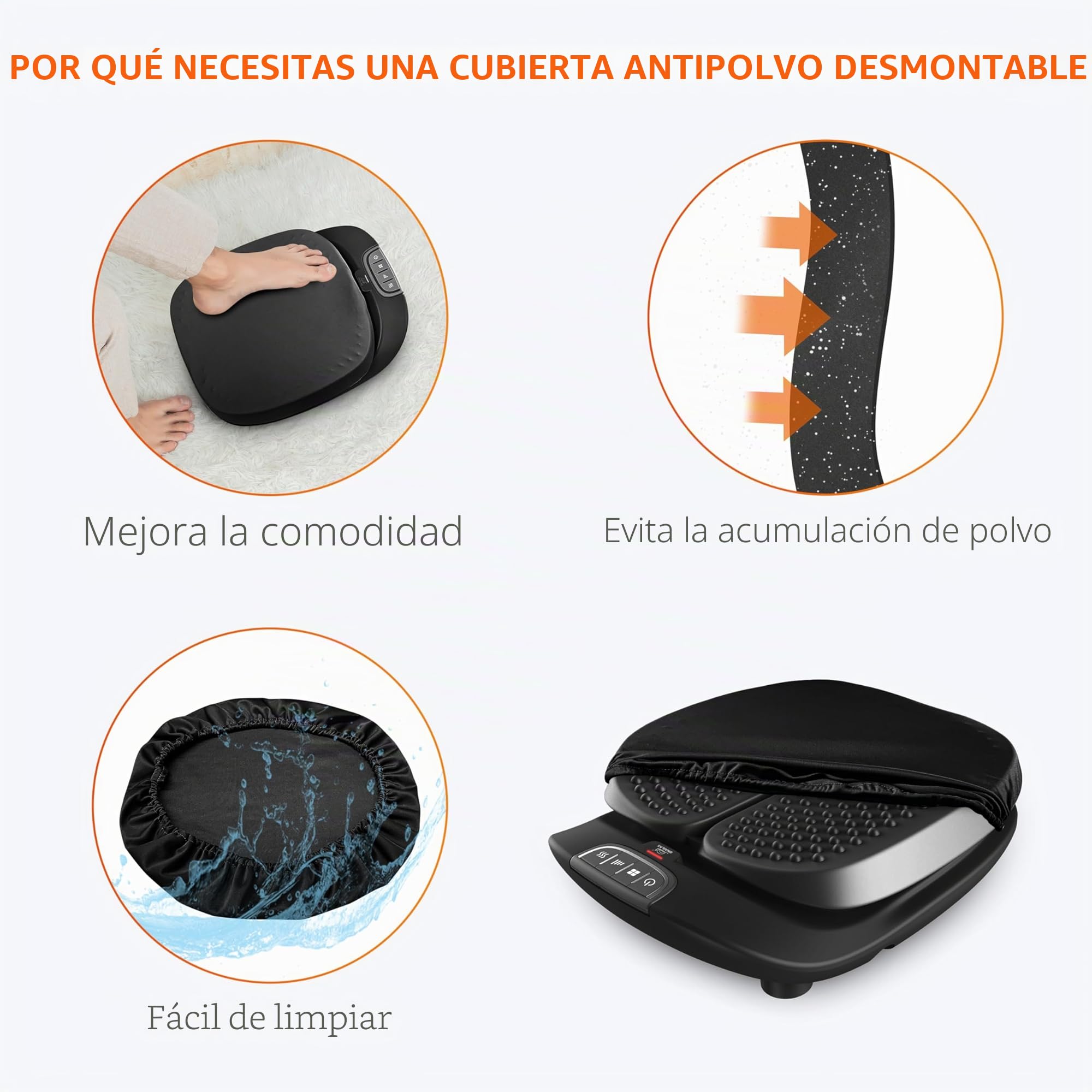Snailax masajeador de pies con calor