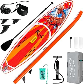 FunWater Stand Up Paddling Board 320 cm & 350 cm–SUP für 2 Personen/Familien,mit komplettem Zubehör,Doppellagiges PVC,anfängerfreundlich,Aufblasbares Paddle Board für Erwachsene & Einsteiger