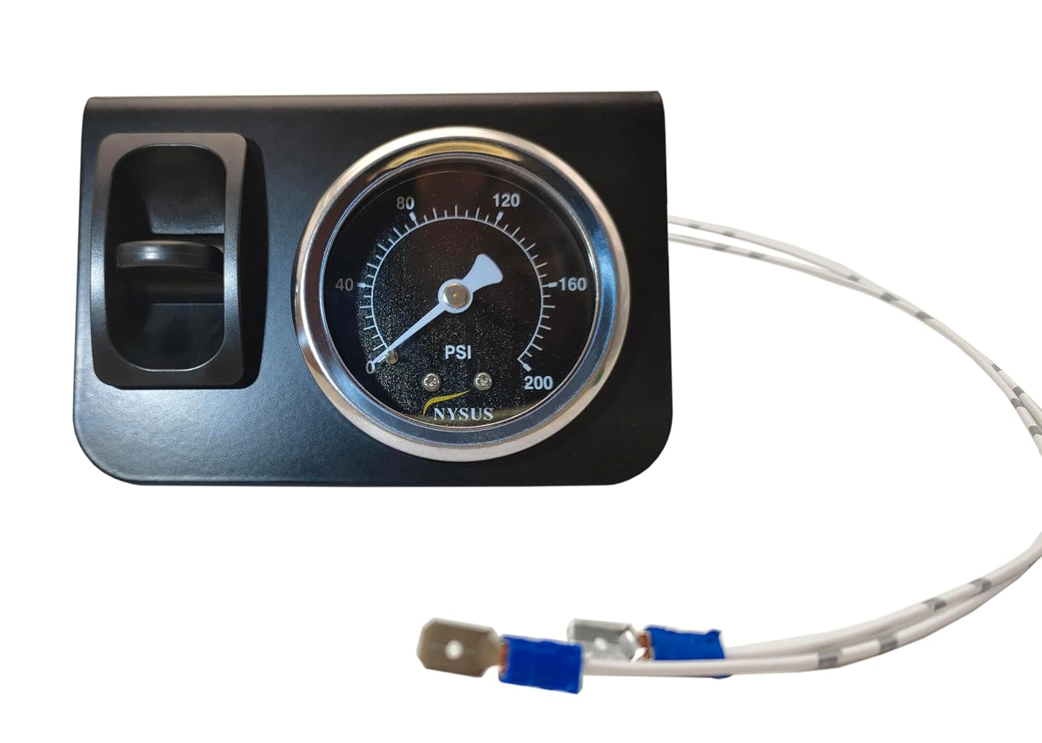 NYSUS in Cab Single Air Gauge Paddle Valve and Air Fittings for Air Suspension Controller (Electric Paddle Switch)