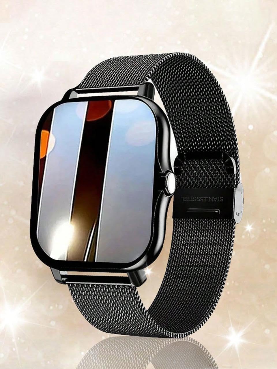 Smart Watch, Wireless Call/Dial, Multiple Sports Modes, Call Alert & Rejection, Message Reminder Display, Suitable For Men And Women, Compatible With IOS/Android (Black).