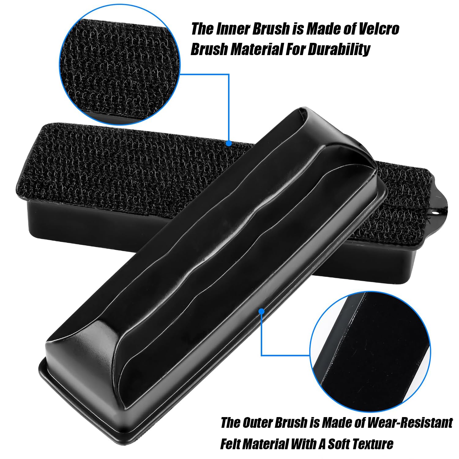 RXKFIGX Aquarium Magnetic Brush Fish Tank Glass Cleaner,Aquarium Cleaning Tool with Rope - Image 2