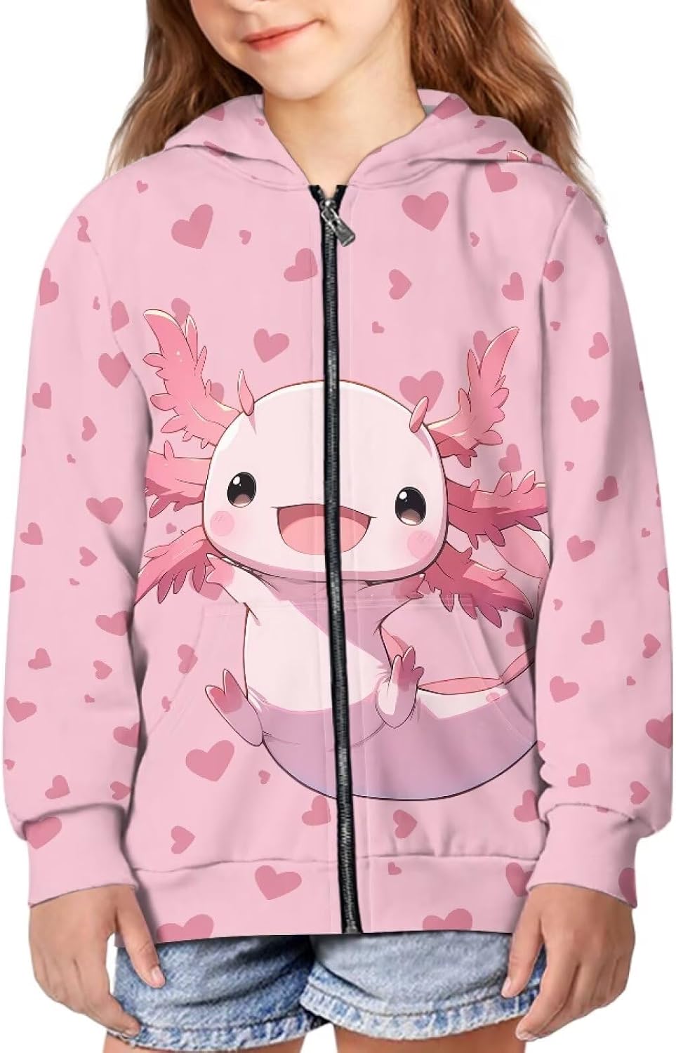 Cozeyat Girls Zip Up Hoodies Teen Casual Long Sleeve Full-Zip Sweatshirts Jackets Hooded Sweatshirt Athletic Top