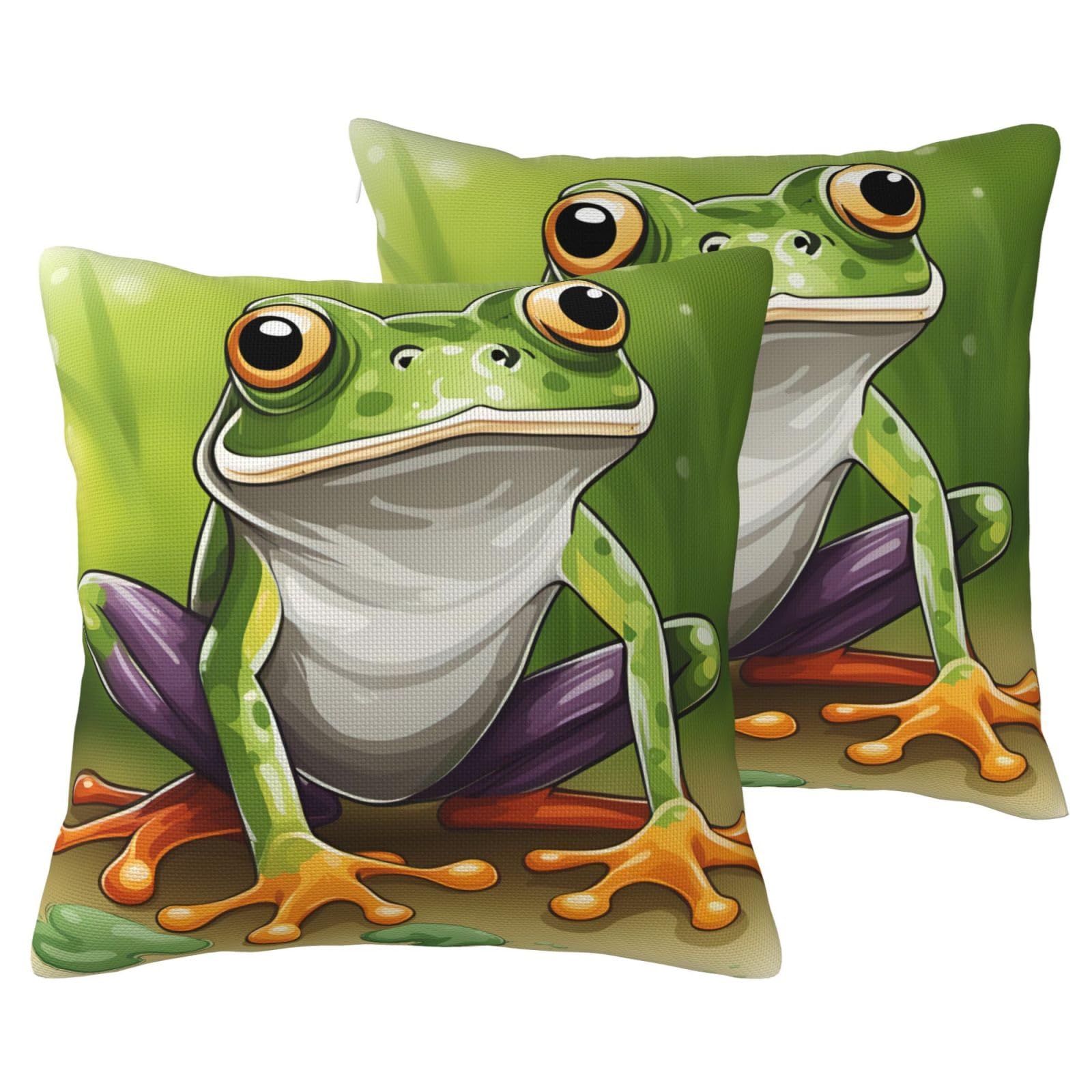 Housse de coussin grenouille pour raviver un canapé de salon terne