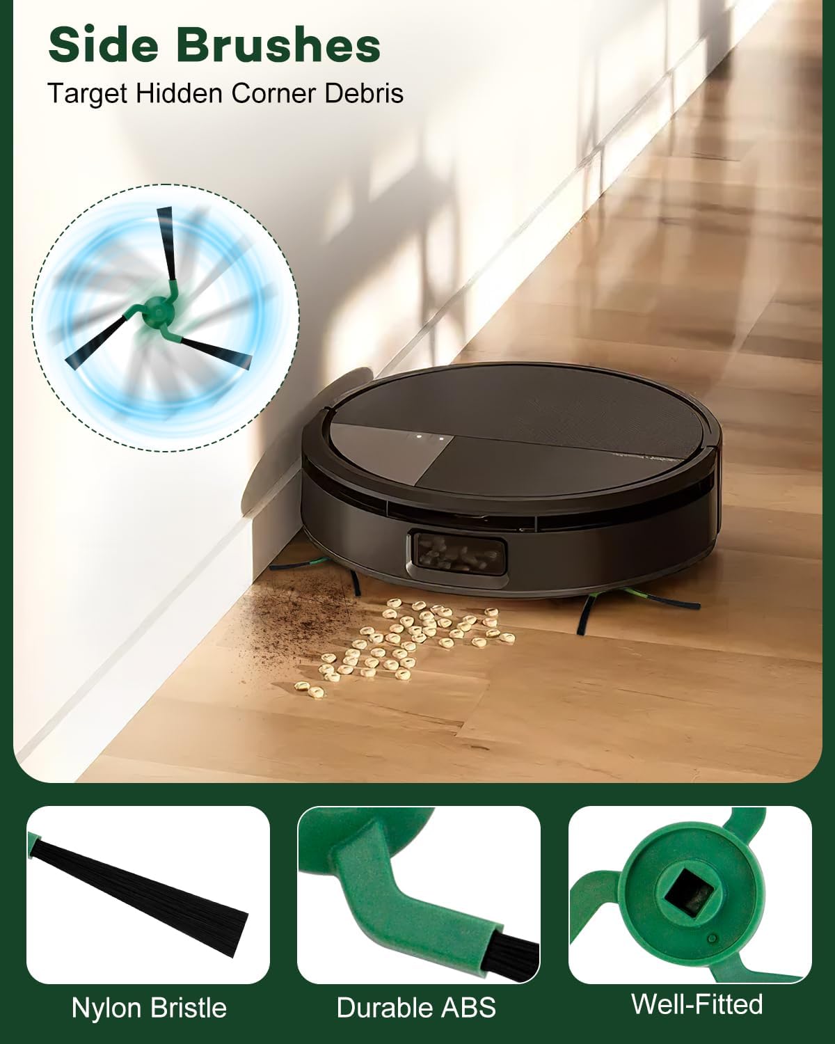 Chuancheng 19Pcs Accessories for iRobot Roomba Max 705 Combo/ 706 Combo/Max 700 Series Combo Robot Vacuum, 2 Main Brush 1 Roller Mop 6 Filters 6 Side Brushes 4 Dust Bags