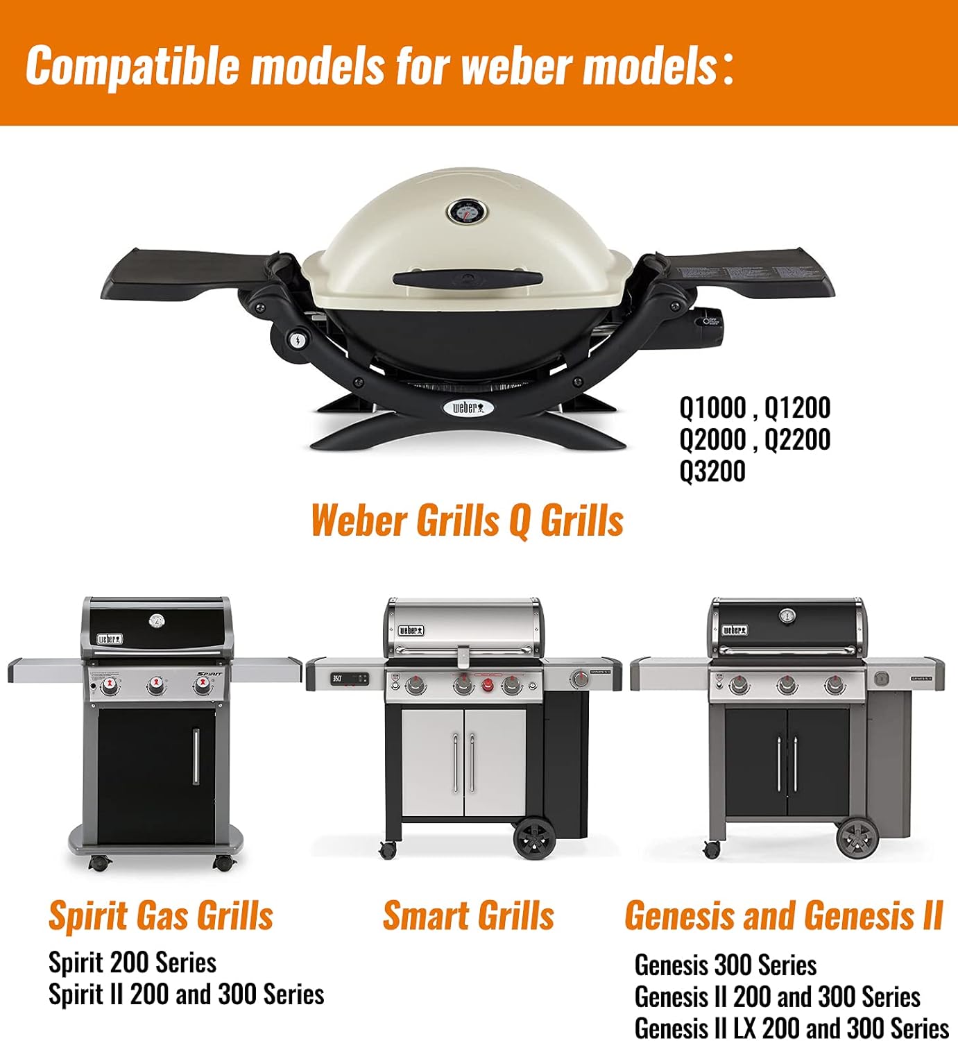 NUPICK 20 Pack 6415 Drip Pans Compatible for Weber Spirit Series, Genesis Series, Q Series Grills, Disposable Aluminum Foil Grease Trays, 8.5" x 6"