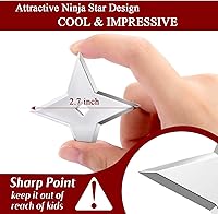 Vista 2 de Weewooday 10 imanes de ninja geniales imanes de anime para refrigerador, regalos divertidos para Navidad, estrella decorativa para lanzamiento