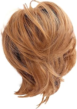 Synthetic Lace Front Wig Short Cocktail bun girl Mens Hair Removal J, One Size