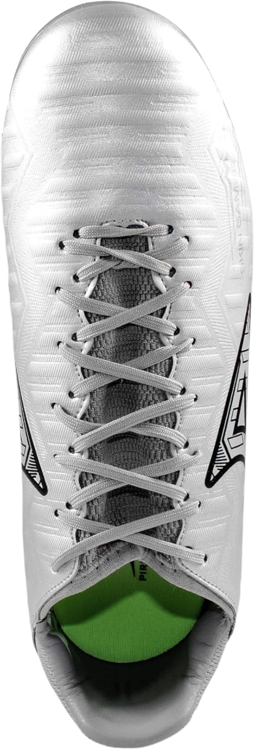 Pirma Soccer Cleats-Style 3046 - Skin Gamer Silver/Black Firm Ground
