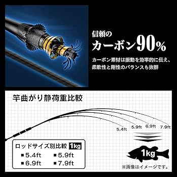 EXPRIDE バスロッド　バットジョイント　引き取り限定 Amazon | waku fimac バスロッド スピニングロッド カーボン製