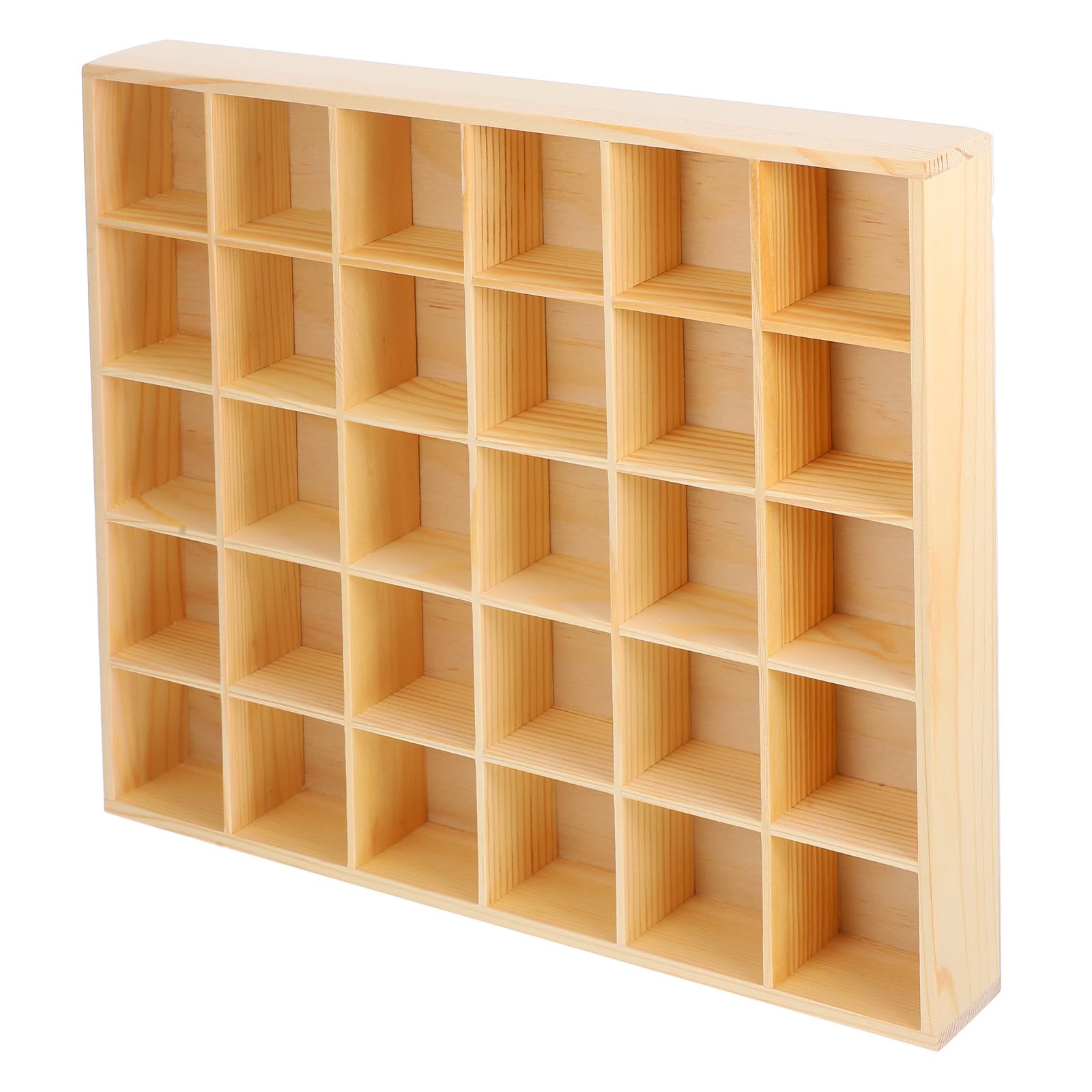 TOYANDONA Porta Cravatte Organizer Versatile Impilabile con 30 Scomparti Cassetto in Legno Elegante per Gioielli e Accessori da Scrivania e Decorazione Casa