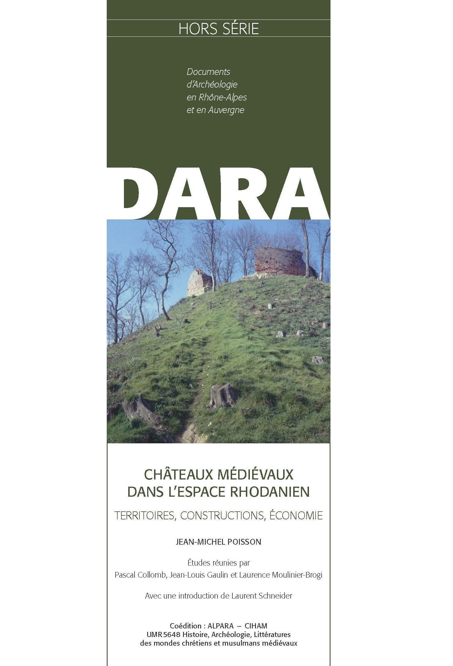 Châteaux médiévaux de l'espace rhodanien livre histoire territoires économie