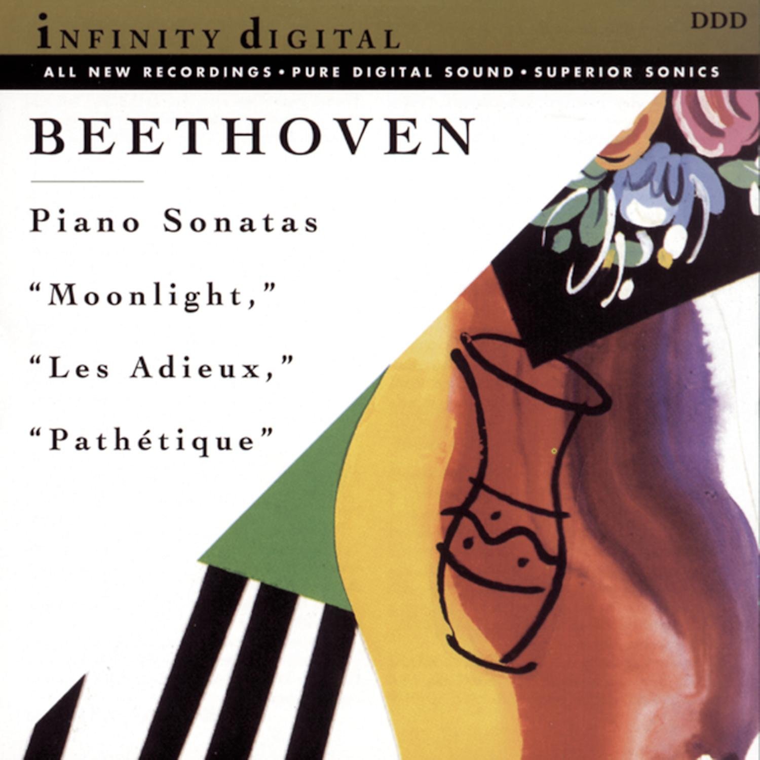 Moonlight, Les Adieux & Pathetique Sonatas [Audio CD] Nodar Gabunia; Beethoven Ludwig Van and Infinity Digital