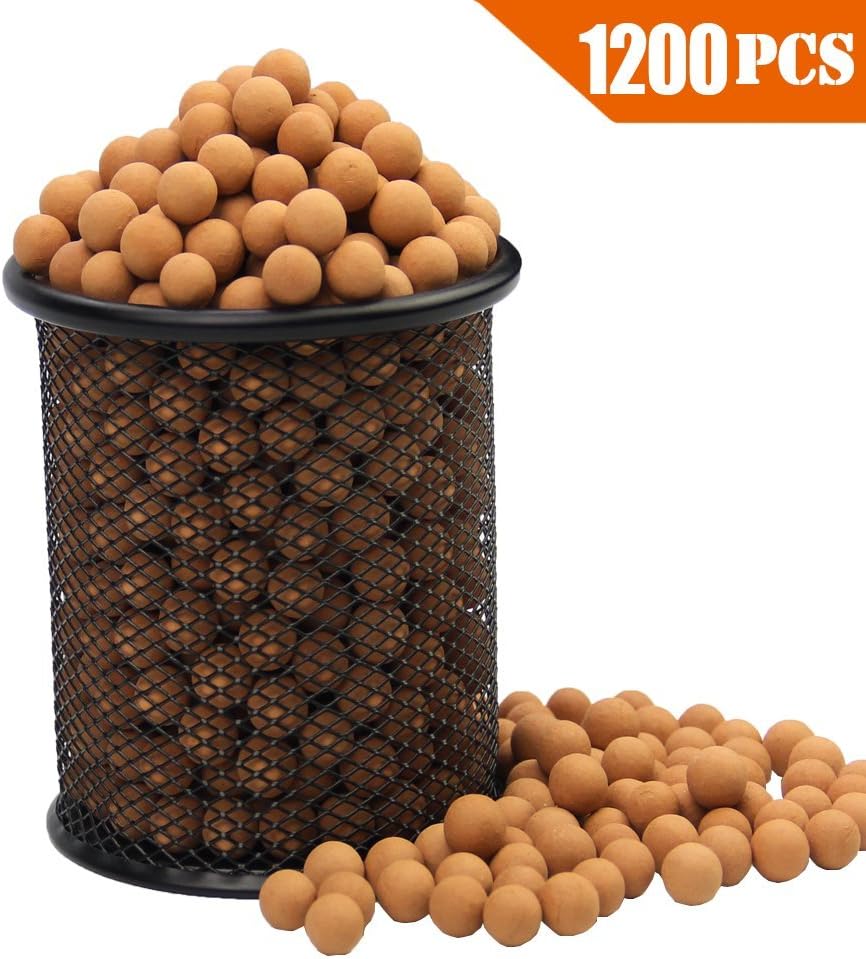Slingshot Ammo About 1200 PCS, More Harder Professional Fired Slingshot Ammo Ball 7/20"(9mm) Hard Clay Ball, Environmentally Friendly.