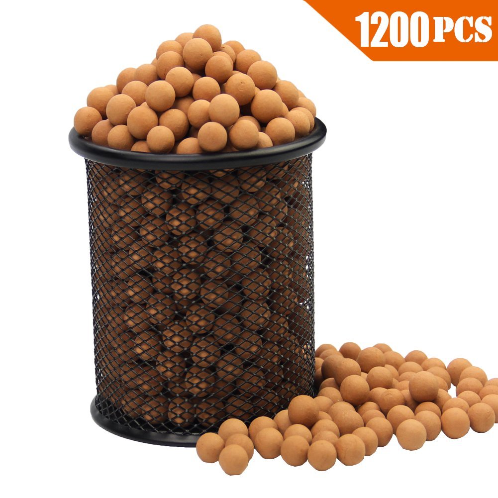 Slingshot Ammo About 1200 PCS, More Harder Professional Fired Slingshot Ammo Ball 7/20"(9mm) Hard Clay Ball, Environmentally Friendly.