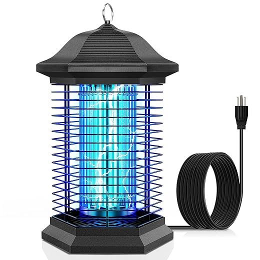 Bug Zapper Outdoor Indoor, 18W Power & 4400V Instant Grid Mosquito Repellent, Insect Control Efficiency Increased 100% Fly Trap for Patio, Backyard, Home