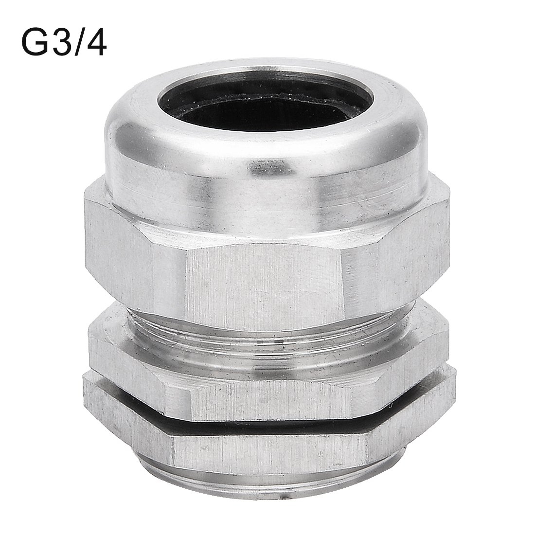 Aexit G3/4 Metal Electrical Boxes, Conduit & Fittings Waterproof Connector Fastener Locknut Stuffing Cable Gland Cable Range 13-18mm Thread Conduit Fittings Length 9mm