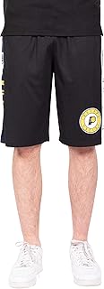 Ultra Game NBA Indiana Pacers Mens Mesh Basketball Shorts, Black, Small