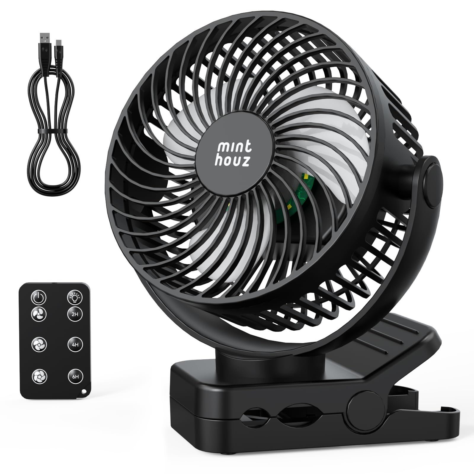 40% Off Minthouz 12000mAh Clip On Fan with Remote
