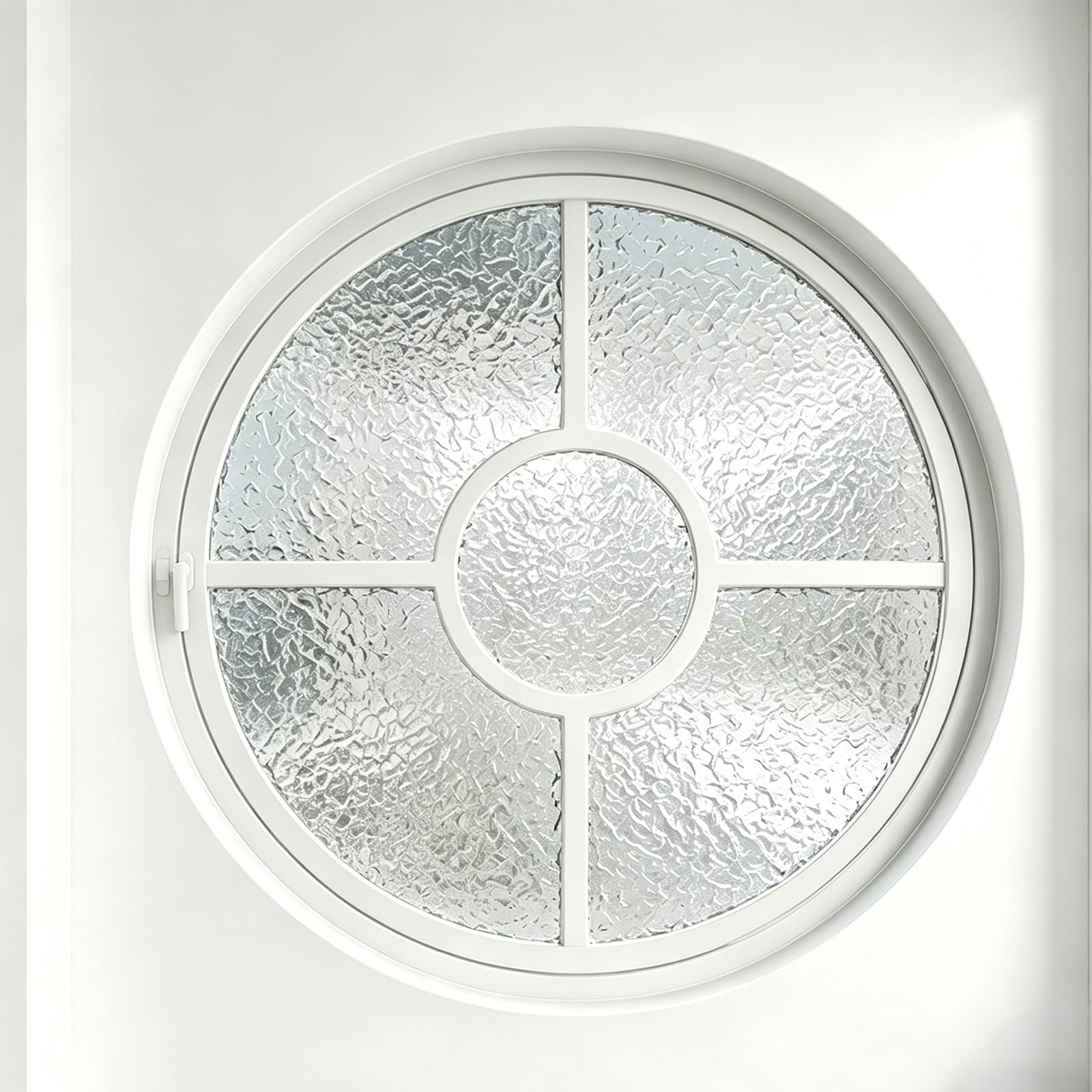 Fenêtre de hangar en verre trempé 5mm et aluminium premium blanc 60cm
