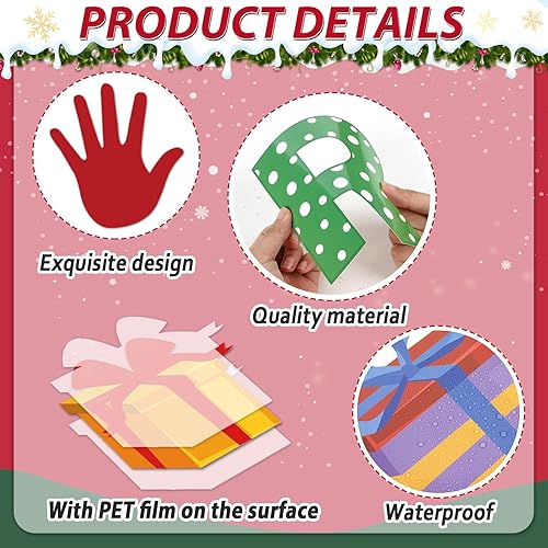 Vista 180 de Juego de decoración de invierno "Snow in Love with Jesus" (La nieve está enamorada de Jesús), con fondo, recortes y bordes de nieve para aula