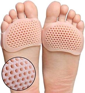 P P Enterprise Silicone Gel Half Toe Sleeve Anti-Skid Forefoot Soft Pads for Pain Relief heel front socks silicone Heel Pr... Price In India