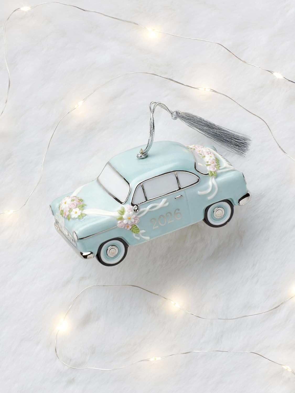 Lenox 2026 Just Married Vintage Car Ornament