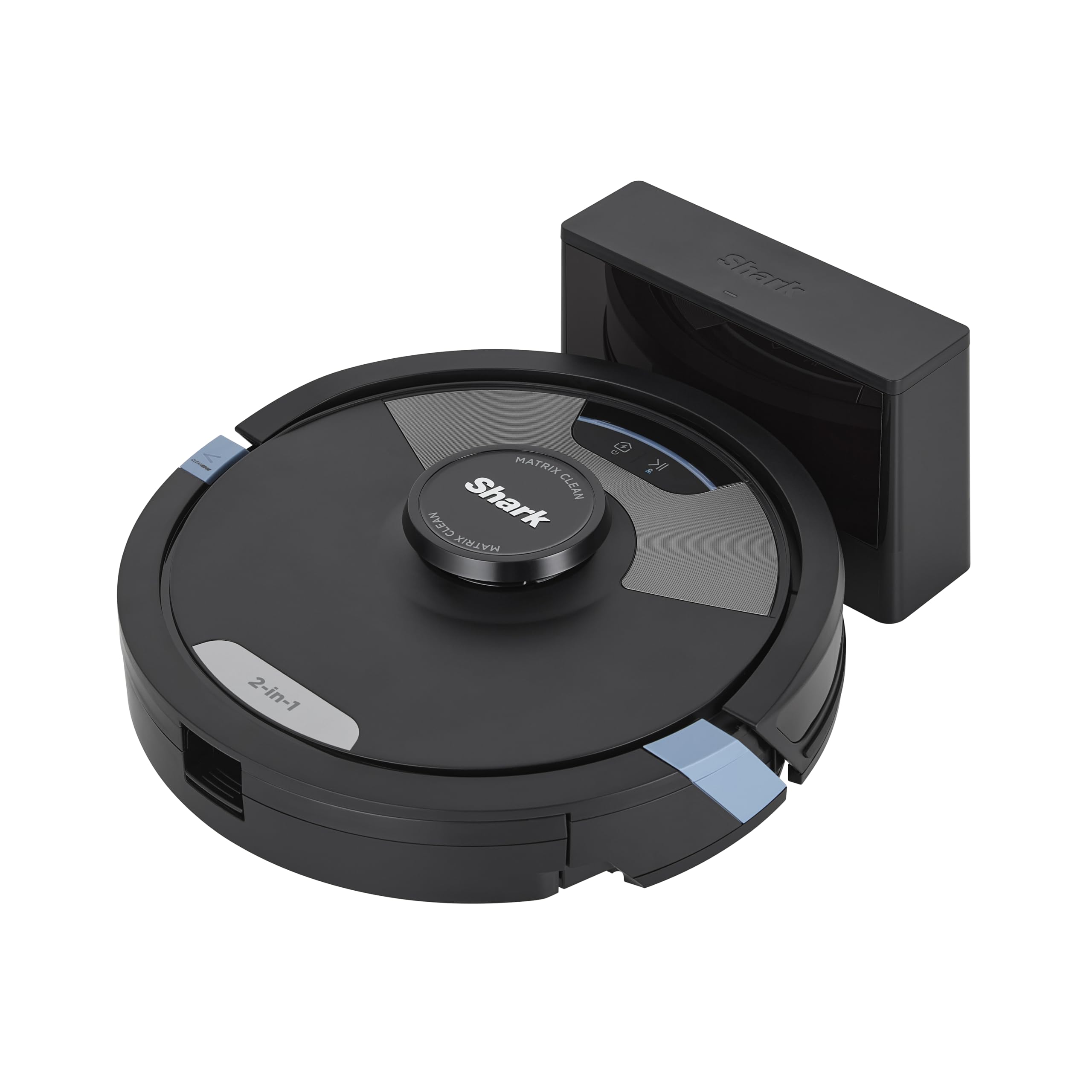 Shark Matrix Plus 2-in-1 Wisch- & Saugroboter mit LiDAR-Home Mapping, Matrix- & Kantenreinigung, für Teppich, Hartböden & Tierhaare, Selbstaufladend, Anti-Allergen, WiFi/App, Schwarz